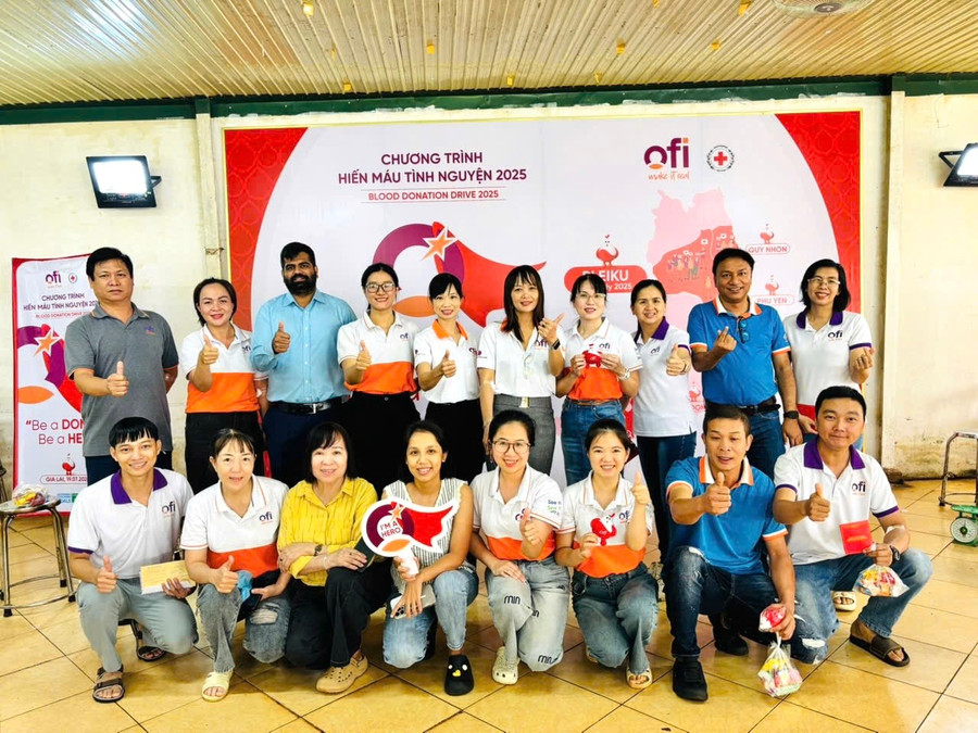 Cán bộ, nhân viên và người lao động ở Chi nhánh Công ty TNHH Olam tại Gia Lai tham gia hiến máu tình nguyện. Ảnh: Văn Ngọc dong-dao-can-bo-nhan-vien-va-nguoi-lao-dong-o-chi-nhanh-cong-ty-tnhh-olam-tai-gia-lai-tham-gia-hien-mau-tinh-nguyen-anh-van-ngoc.jpg