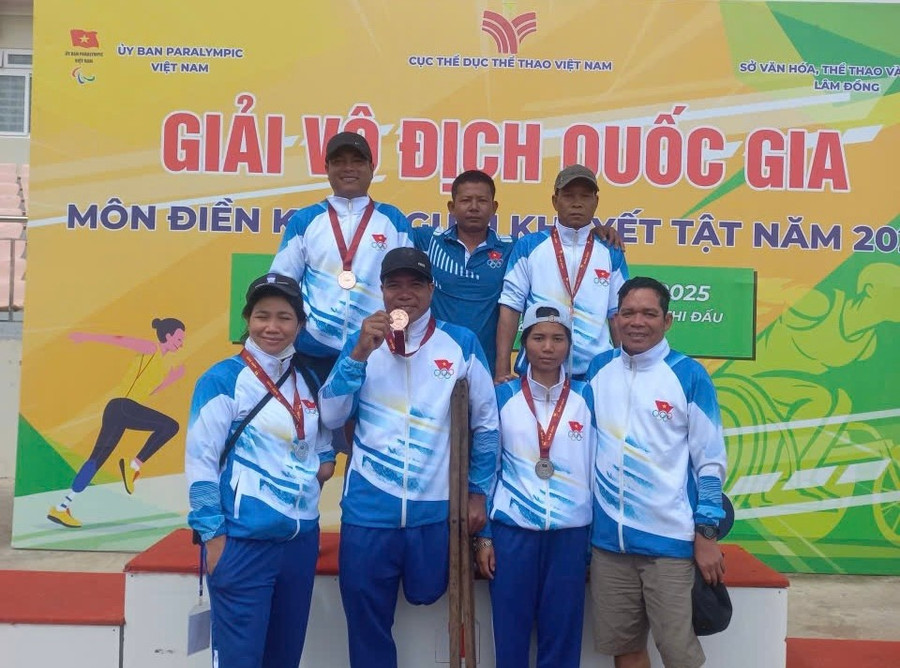 Các VĐV Gia Lai xuất sắc giành được 11 huy chương. Ảnh: Thiên Bình cac-vdv-gia-lai-da-xuat-sac-gianh-duoc-11-tam-huy-chuong-anh-thien-binh.jpg