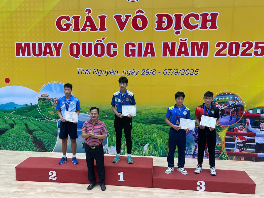 VĐV Nguyễn Thành Trung giành huy chương vàng duy nhất cho đoàn Gia Lai. Ảnh: ĐVCC nguyen-thanh-trung-da-gianh-huy-chuong-vang-duy-nhat-cho-doan-gia-lai-anh-van-ngoc.jpg