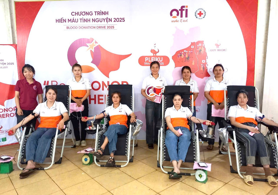 Ban tổ chức đã tiếp nhận gần 90 đơn vị máu. Ảnh: Văn Ngọc ban-to-chuc-da-tiep-nhan-gan-90-don-vi-mau-dat-chuan-anh-van-ngoc.jpg