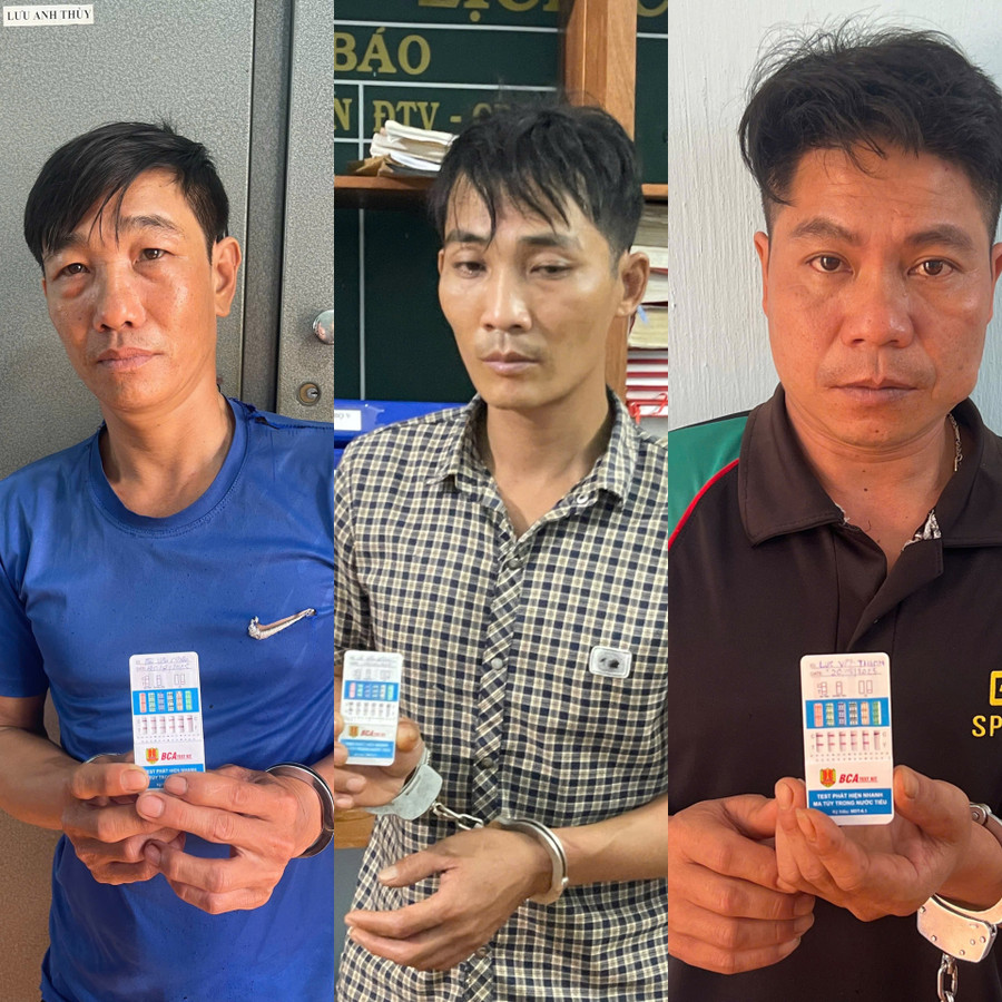 3 đối tượng trộm cắp chó đã bị bắt. Ảnh: ĐVCC 3-doi-tuong-trom-cap-cho-da-bi-bat-gon-anh-van-tung.jpg