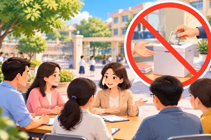 Từ 15-11, Ban đại diện phụ huynh không được đứng ra thu, tiếp nhận hoặc quản lý tiền hỗ trợ