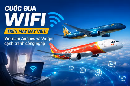 Cuộc đua Wifi trên máy bay Việt: Vietnam Airlines và Vietjet cạnh tranh công nghệ