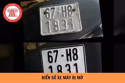 Biển số xe bị mờ, chủ phương tiện có thể bị phạt tới 26 triệu đồng