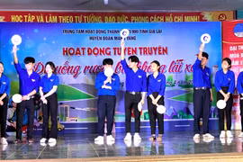 Tuyên truyền “Đã uống rượu bia không lái xe” cho đoàn viên, thanh niên Mang Yang