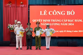 1.117 cán bộ, chiến sĩ Công an Gia Lai được thăng cấp hàm, nâng bậc lương năm 2024