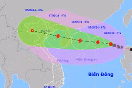 Bão số 3: Sóng biển cao 11 m, hướng thẳng Nam Định - Thái Bình