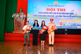70 thí sinh thi tuyên truyền pháp luật về an toàn giao thông