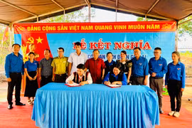 Tỉnh Đoàn Gia Lai kết nghĩa với làng Phang