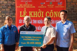 Pleiku: Khởi công xây dựng nhà tình nghĩa cho cựu TNXP thuộc diện cận nghèo