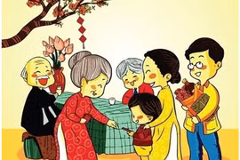 Tục lì xì-nét đẹp văn hóa độc đáo Á Đông trong dịp Tết Nguyên đán. Ảnh: Minh họa