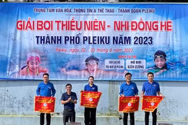 Phường Ia Kring nhất toàn đoàn Giải Bơi Thiếu niên-Nhi đồng hè