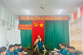 Chi bộ quân sự xã Đak Djrăng lá cờ đầu trong các phong trào thi đua