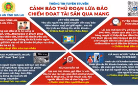 Công an tỉnh Gia Lai thông báo phương thức, thủ đoạn của tội phạm sử dụng công nghệ cao