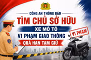 Gia Lai: Tìm chủ sở hữu 109 xe mô tô vi phạm giao thông quá hạn tạm giữ
