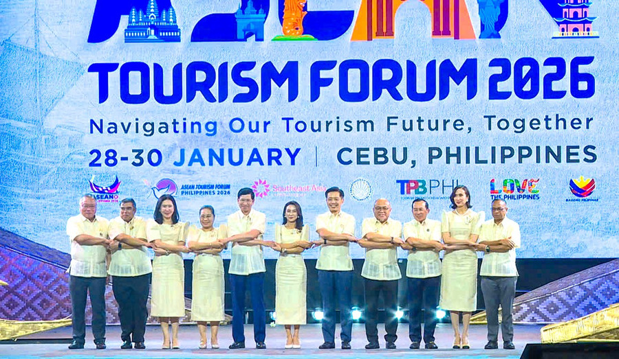 All'evento ATF 2026 hanno partecipato rappresentanti del governo filippino e delegati della regione ASEAN, oltre a partecipanti internazionali. Foto: fornita dagli organizzatori. su-kien-thu-1.jpg
