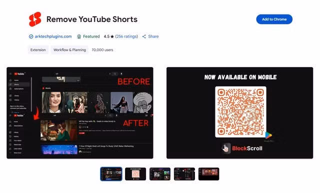 Tiện ích này sẽ xóa sổ Shorts khỏi YouTube trên Chrome