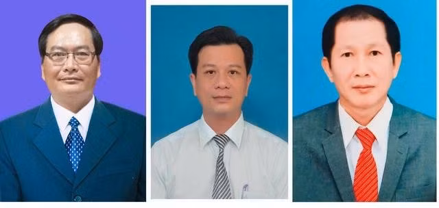 Từ trái qua: Ông Nguyễn Văn Thành, ông Trần Công Hòa, ông Phan Văn Hiếu