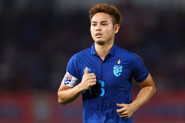 Theerathon Bunmathan có thể sẽ vắng mặt tại ASEAN Cup 2024