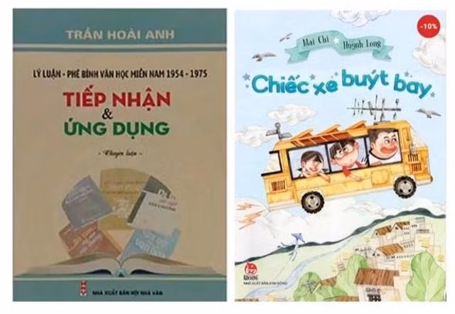 Bìa sách các tác giả đạt Giải thưởng Lý luận phê bình và văn học thiếu nhi