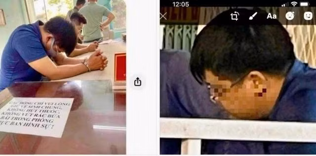 Hình ảnh giáo viên dâm ô với học sinh được gia đình nạn nhân đăng trên mạng xã hội