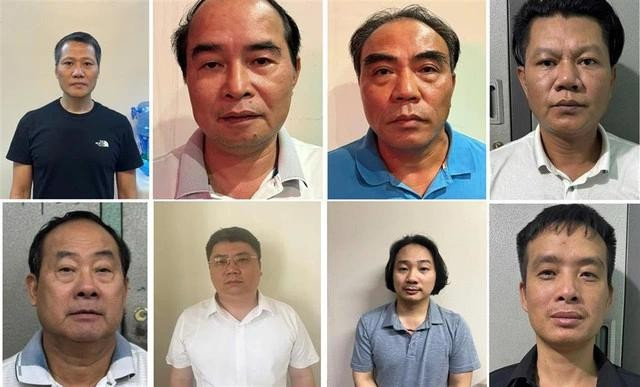 8 bị can trong vụ án 8 bị can trong vụ án