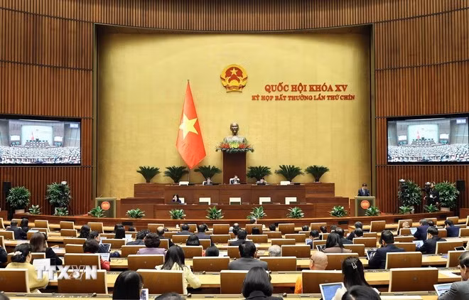 Phiên họp sáng 15/2/2025. (Ảnh: An Đăng/TTXVN)