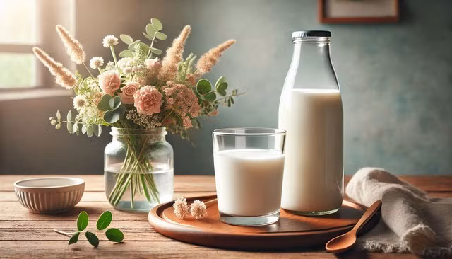 Có quan điểm trái chiều về việc uống sữa khi bị cảm lạnh - Minh họa AI: Thu Anh