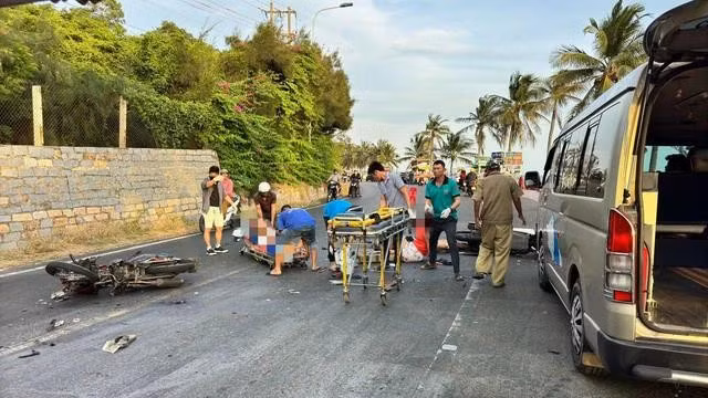 Hiện trường vụ tai nạn làm 3 người nước ngoài thương vong