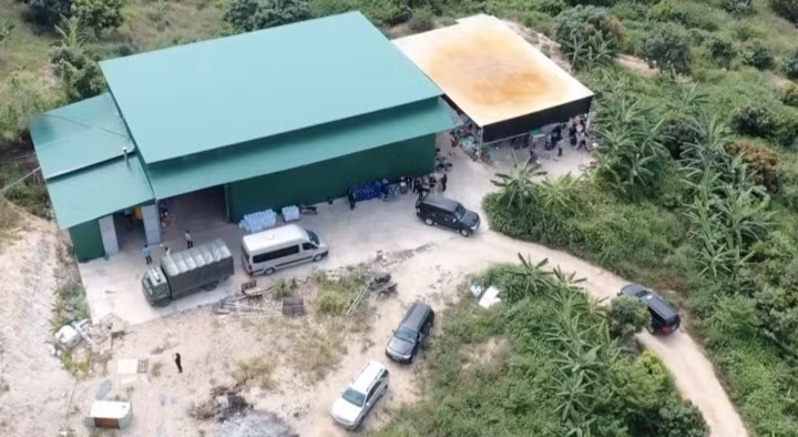 Nhóm tội phạm thuê kho xưởng sản xuất, tập kết ma tuý tại khu đất hơn 1.000 m², xa dân cư ở TP Nha Trang.