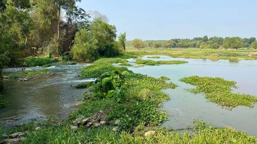 Đập Thị Tính hiện không còn khả năng ngăn nước cho hồ do quá trình bào mòn của dòng chảy
