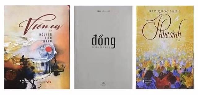 Bìa sách các tác giả đạt Giải thưởng Thơ