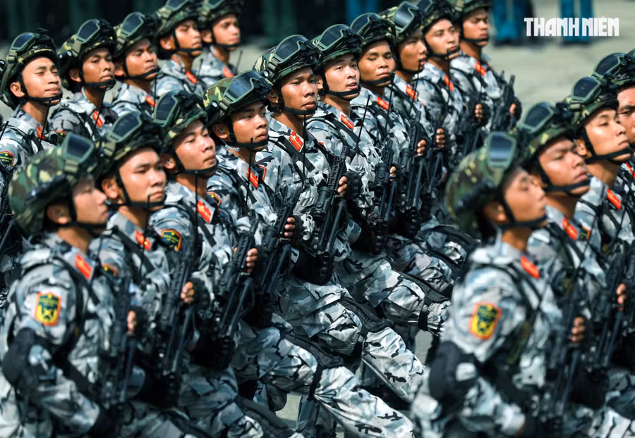 Khối chiến sĩ Đặc nhiệm dù thuộc Quân khu 5