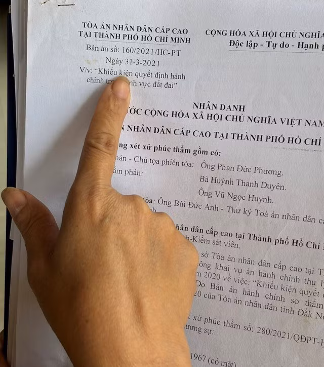 Sau thời gian dài khởi kiện, năm 2021 TAND Cấp cao tại TP HCM tuyên chấp nhận đơn kháng cáo của ông Trí, tuyên hủy các quyết định của UBND huyện Đắk R'lấp