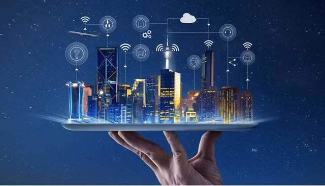 Công nghệ IoT tại các thành phố thông minh tích hợp cảm biến và thiết bị để thu thập dữ liệu, cho phép quản lý hiệu quả tài sản, tài nguyên và dịch vụ. Ảnh: CMC Global