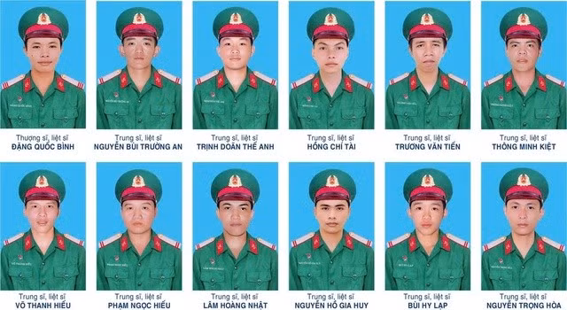12 liệt sĩ hy sinh trong diễn tập