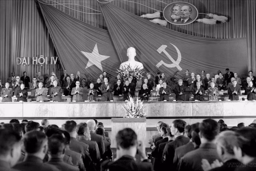 Đại hội đại biểu lần thứ IV của Đảng diễn ra từ ngày 14 đến 20/12/1976, tại Hà Nội. (Nguồn: TTXVN)