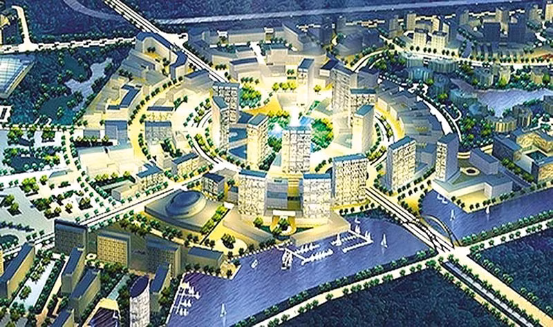 Phối cảnh dự án khu đô thị đại học quốc tế hoành tráng nhưng bị treo nhiều năm