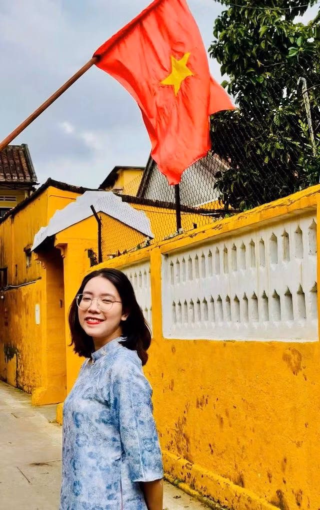 Phương cho biết vô cùng vinh dự khi được đại diện cho thanh niên cả nước phát biểu tại lễ kỷ niệm trọng đại của dân tộc