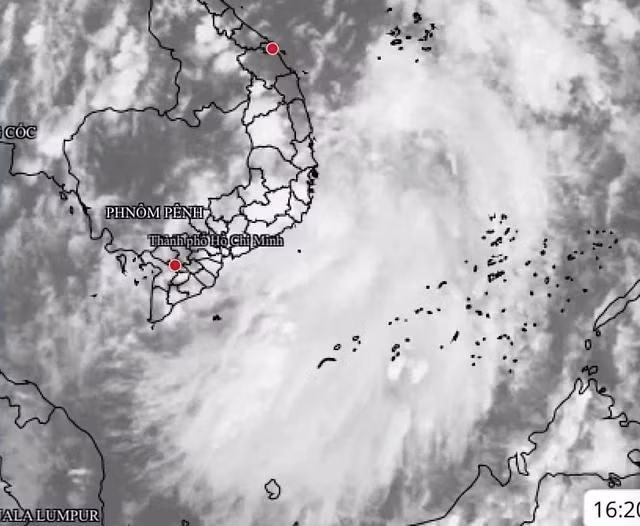 Vùng áp thấp trên Biển Đông từ ngày 28.5 không có khả năng mạnh lên thành áp thấp nhiệt đới