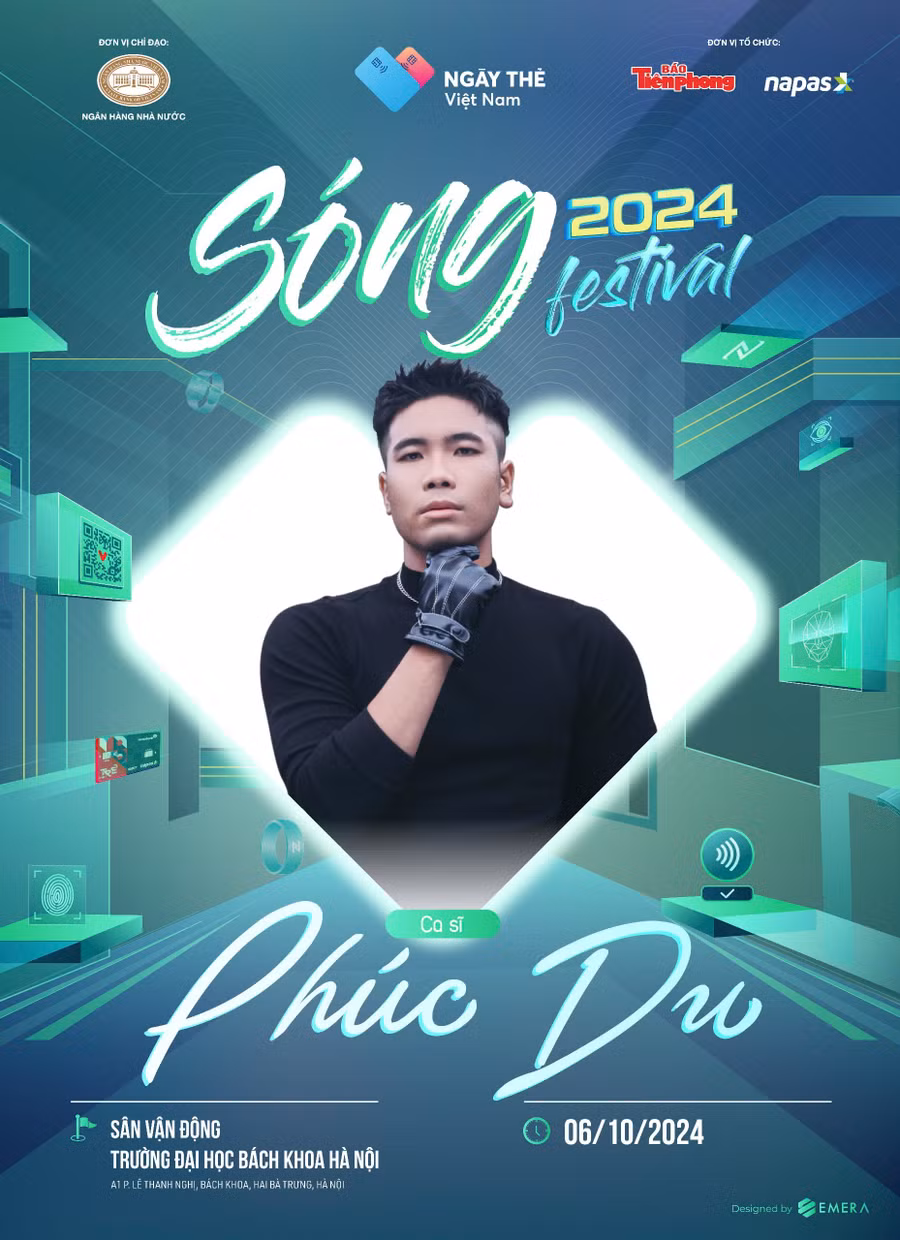 Phúc Du là một trong số những nghệ sĩ đình đám góp giọng ở Ngày thẻ Việt Nam 2024 - Sóng Festival. Rapper sẽ tham gia sự kiện ngày 6/10.