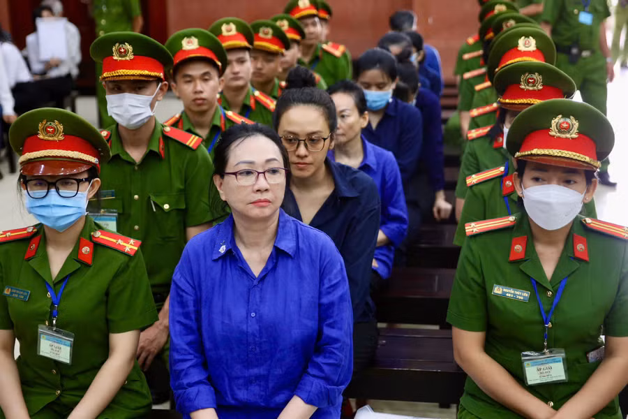 Các bị cáo tại toà