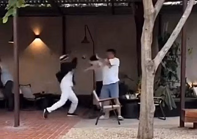 Hình ảnh ghi lại vụ việc.