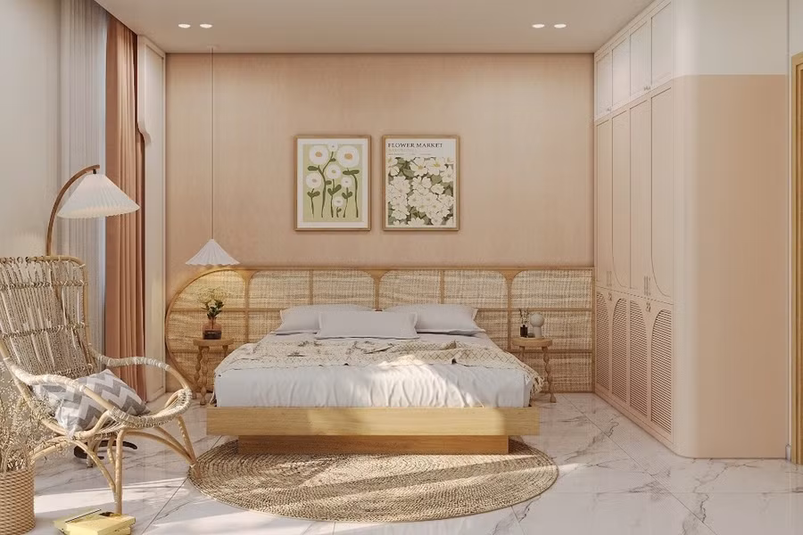 Màu sắc cần được phối hợp tinh tế để tạo cảm giác rộng rãi và thể hiện gu thẩm mỹ của gia chủ (Ảnh: Behance)