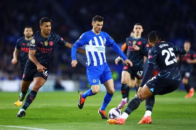 Manchester City thắng đậm 4-0 trên sân Brighton mùa trước