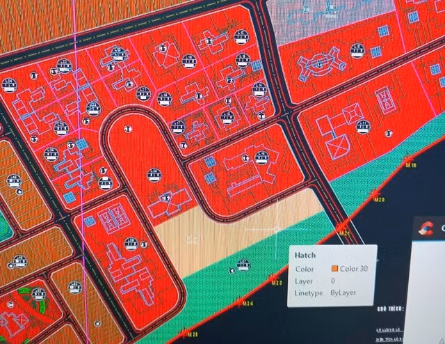 Đoạn đường hình chữ U nằm trong khu vực đất quy hoạch cơ quan hành chính