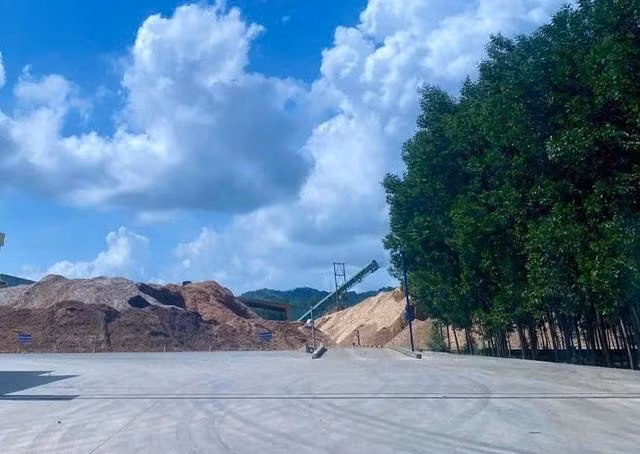 Công ty dăm gỗ trên địa bàn xã Cát Hiệp, nơi một người bị điện giật tử vong