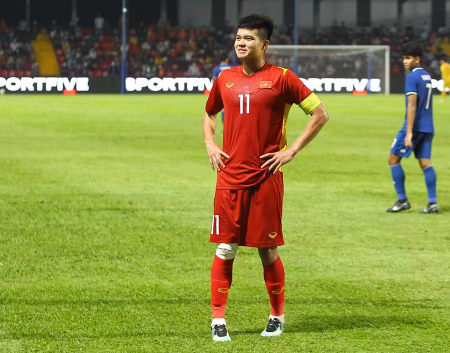 Văn Tùng cũng từng lên ngôi U.23 Đông Nam Á 2022 dưới thời HLV Đinh Thế Nam