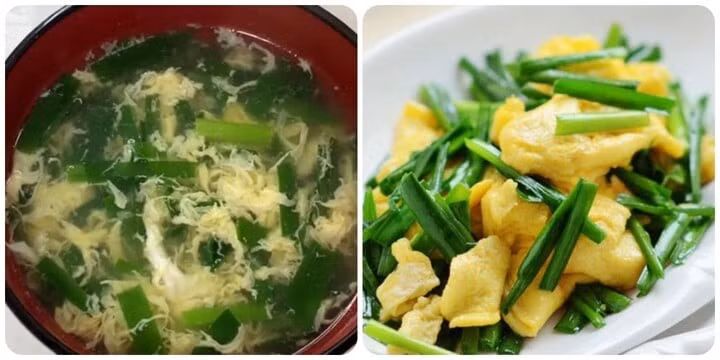 Lá hẹ vừa là loại rau vừa là vị thuốc Đông y.