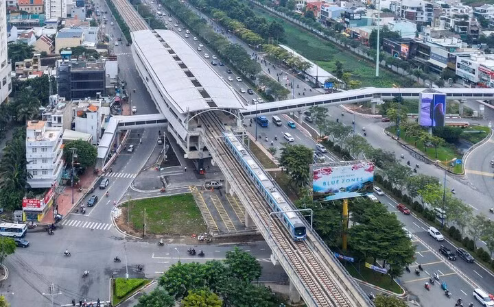 Metro số 1 là tuyến đường sắt đô thị đầu tiên tại TP. HCM. (Ảnh: Hà Linh)
